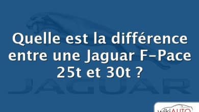 Quelle est la différence entre une Jaguar F-Pace 25t et 30t ?