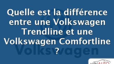 Quelle est la différence entre une Volkswagen Trendline et une Volkswagen Comfortline ?