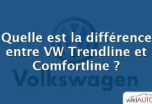 Quelle est la différence entre VW Trendline et Comfortline ?