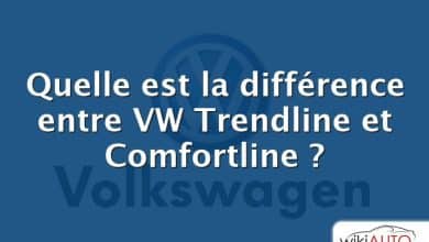 Quelle est la différence entre VW Trendline et Comfortline ?