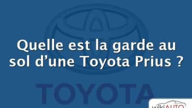 Quelle est la garde au sol d’une Toyota Prius ?