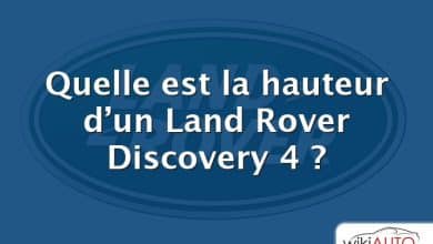 Quelle est la hauteur d’un Land Rover Discovery 4 ?
