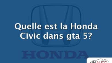 Quelle est la Honda Civic dans gta 5?