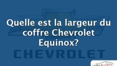 Quelle est la largeur du coffre Chevrolet Equinox?