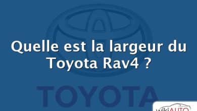 Quelle est la largeur du Toyota Rav4 ?