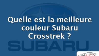 Quelle est la meilleure couleur Subaru Crosstrek ?