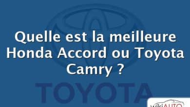 Quelle est la meilleure Honda Accord ou Toyota Camry ?