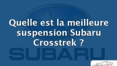 Quelle est la meilleure suspension Subaru Crosstrek ?