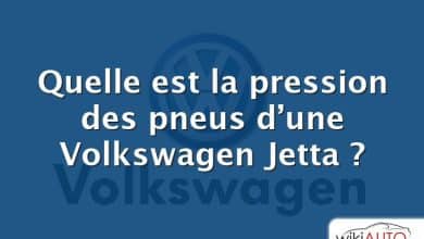 Quelle est la pression des pneus d’une Volkswagen Jetta ?