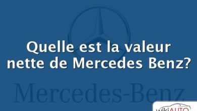 Quelle est la valeur nette de Mercedes Benz?