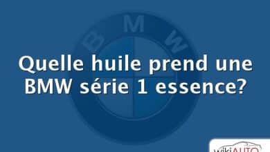 Quelle huile prend une BMW série 1 essence?