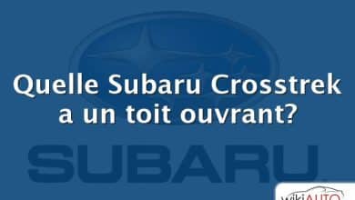 Quelle Subaru Crosstrek a un toit ouvrant?