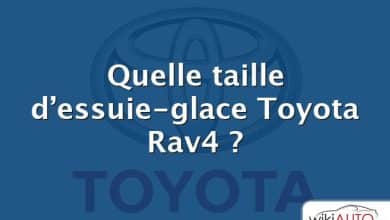Quelle taille d’essuie-glace Toyota Rav4 ?