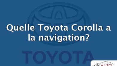 Quelle Toyota Corolla a la navigation?