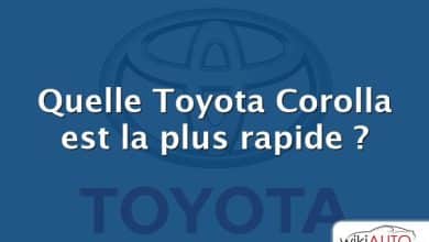 Quelle Toyota Corolla est la plus rapide ?