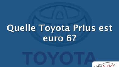 Quelle Toyota Prius est euro 6?