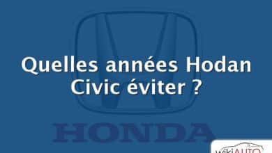 Quelles années Hodan Civic éviter ?