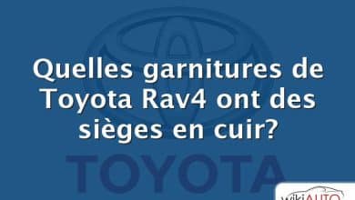 Quelles garnitures de Toyota Rav4 ont des sièges en cuir?