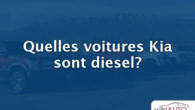 Quelles voitures Kia sont diesel?