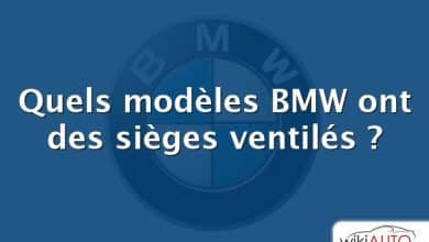 Quels modèles BMW ont des sièges ventilés ?