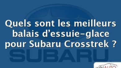 Quels sont les meilleurs balais d’essuie-glace pour Subaru Crosstrek ?