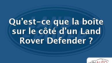 Qu’est-ce que la boîte sur le côté d’un Land Rover Defender ?