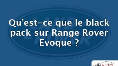 Qu’est-ce que le black pack sur Range Rover Evoque ?