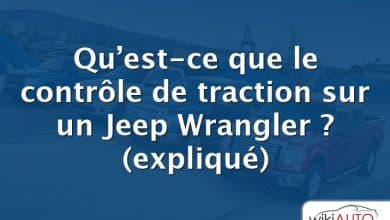 Qu’est-ce que le contrôle de traction sur un Jeep Wrangler ?  (expliqué)