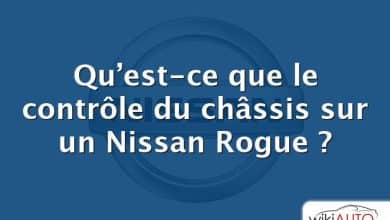 Qu’est-ce que le contrôle du châssis sur un Nissan Rogue ?