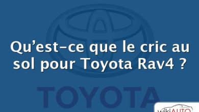 Qu’est-ce que le cric au sol pour Toyota Rav4 ?