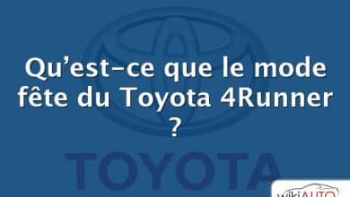 Qu’est-ce que le mode fête du Toyota 4Runner ?