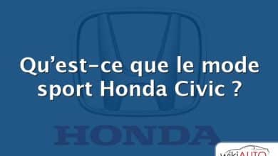 Qu’est-ce que le mode sport Honda Civic ?