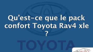 Qu’est-ce que le pack confort Toyota Rav4 xle ?