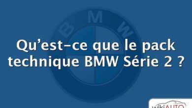 Qu’est-ce que le pack technique BMW Série 2 ?