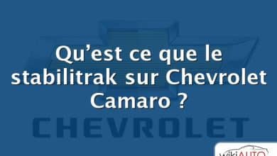 Qu’est ce que le stabilitrak sur Chevrolet Camaro ?