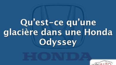 Qu’est-ce qu’une glacière dans une Honda Odyssey