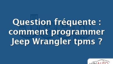 Question fréquente : comment programmer Jeep Wrangler tpms ?