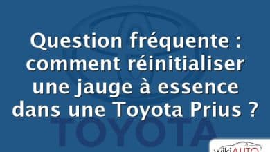 Question fréquente : comment réinitialiser une jauge à essence dans une Toyota Prius ?