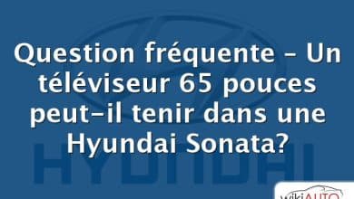 Question fréquente – Un téléviseur 65 pouces peut-il tenir dans une Hyundai Sonata?