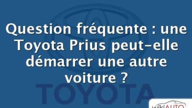 Question fréquente : une Toyota Prius peut-elle démarrer une autre voiture ?