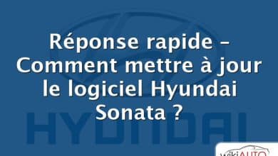 Réponse rapide – Comment mettre à jour le logiciel Hyundai Sonata ?