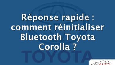 Réponse rapide : comment réinitialiser Bluetooth Toyota Corolla ?