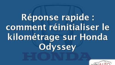 Réponse rapide : comment réinitialiser le kilométrage sur Honda Odyssey