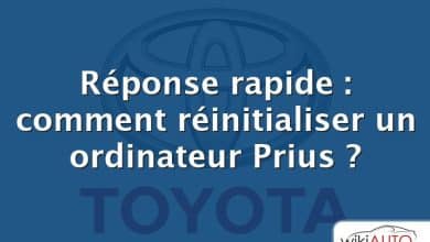 Réponse rapide : comment réinitialiser un ordinateur Prius ?