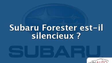 Subaru Forester est-il silencieux ?