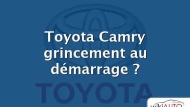 Toyota Camry grincement au démarrage ?