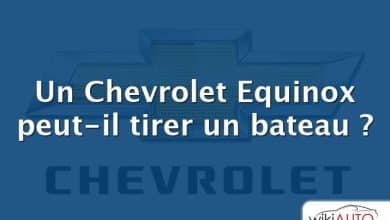 Un Chevrolet Equinox peut-il tirer un bateau ?