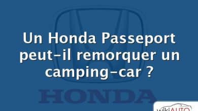 Un Honda Passeport peut-il remorquer un camping-car ?