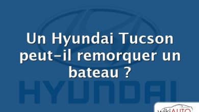 Un Hyundai Tucson peut-il remorquer un bateau ?