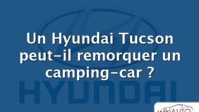 Un Hyundai Tucson peut-il remorquer un camping-car ?